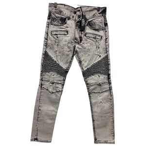 Kayden K Men's Skinny Jeans‎ Comfort Stretch 30 Distressed Denim Pants $110 MSRP